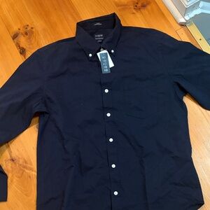J. Crew Men's Dark Blue Button Down Shirt